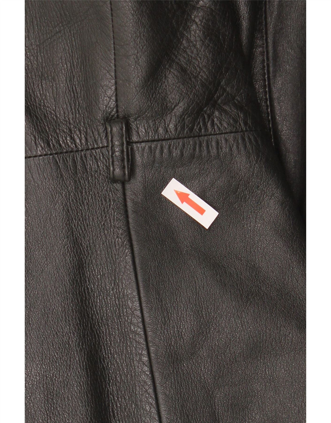 Vintage læderfrakke til kvinder UK 10 Small Black