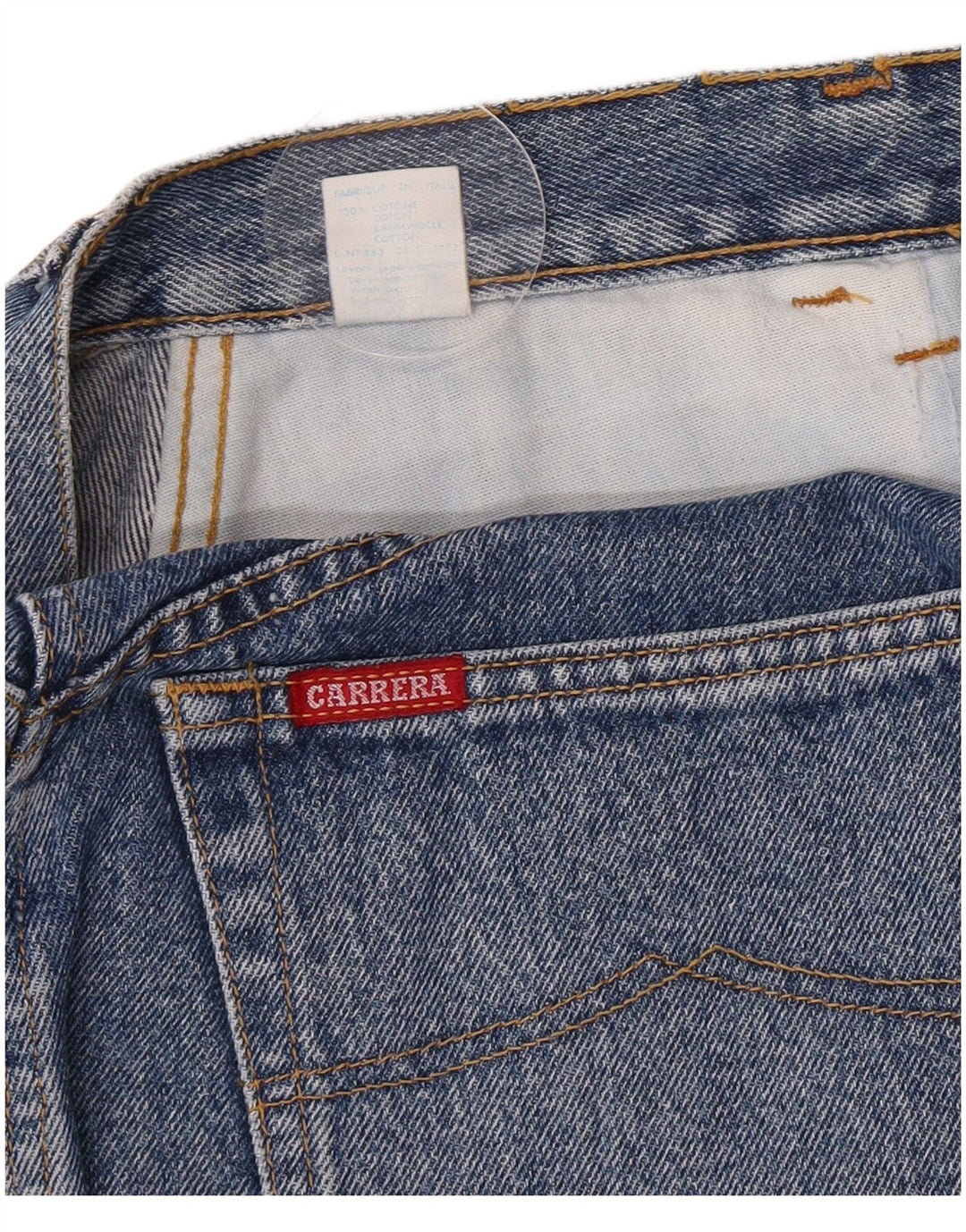 Carrera Dame Denim Nederdel W30 Medium Blue Bomuld