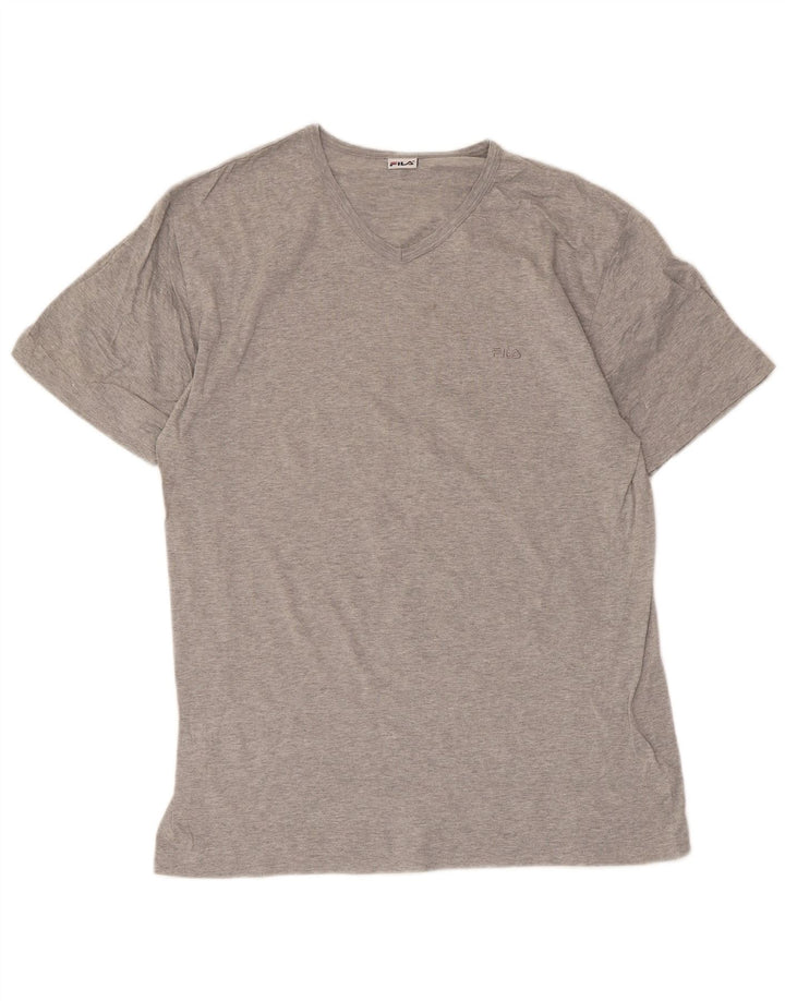 Fila Herre T-Shirt Top Lille Grå