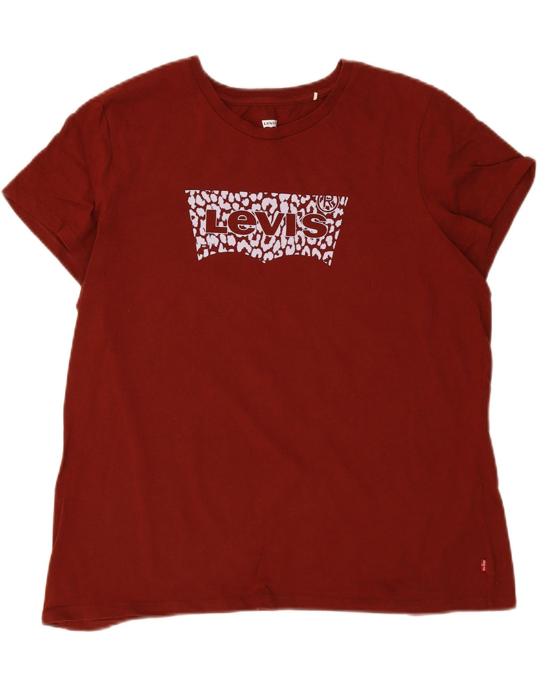 LEVI'S Womens Graphic T-Shirt Top UK 18 XL Red Vintage Levi's and Second-Hand Levi's from Messina Hembry 