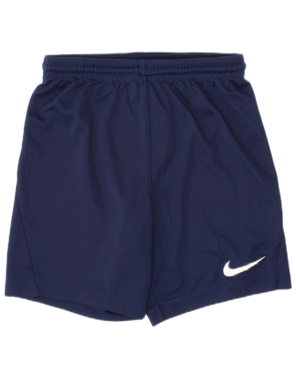 Nike Boys Dri Fit Sportshorts 8-9 år Små marineblå polyester
