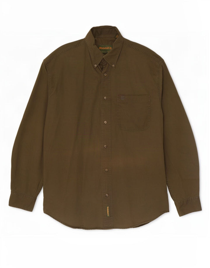 Timberland Herreskjorte Medium Khaki Bomuld