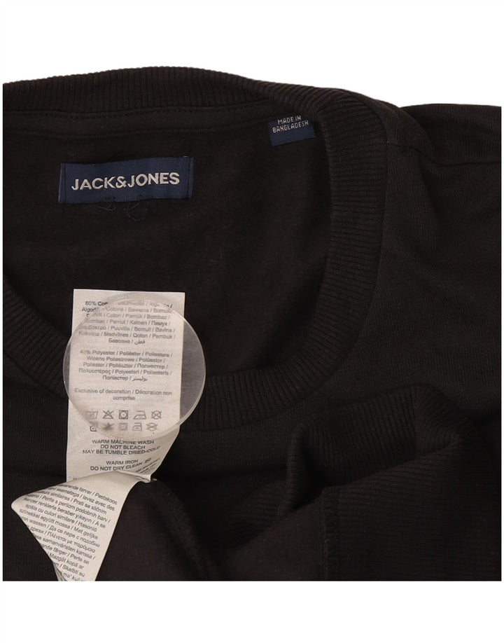 Jack & Jones Herre grafisk sweatshirt Jumper Medium Grå Bomuld