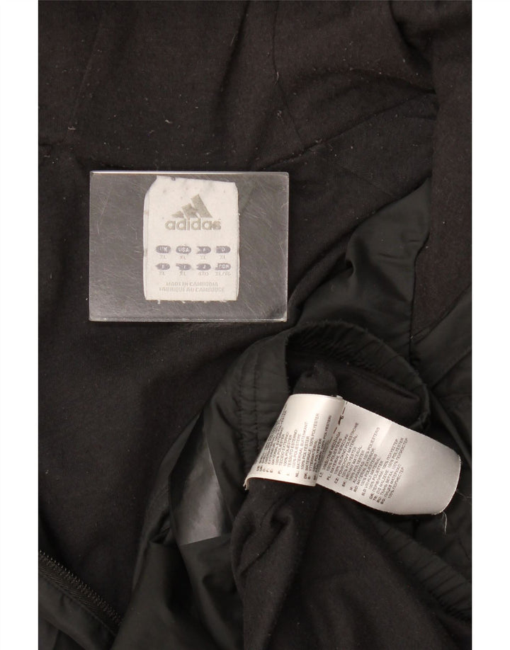Adidas Regnjakke med hætte til mænd UK 42 XL Sort Polyester