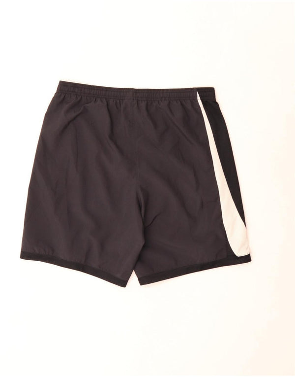 Nike Mens Graphic Slim Fit Sport Shorts Medium Black Colourblock Sports