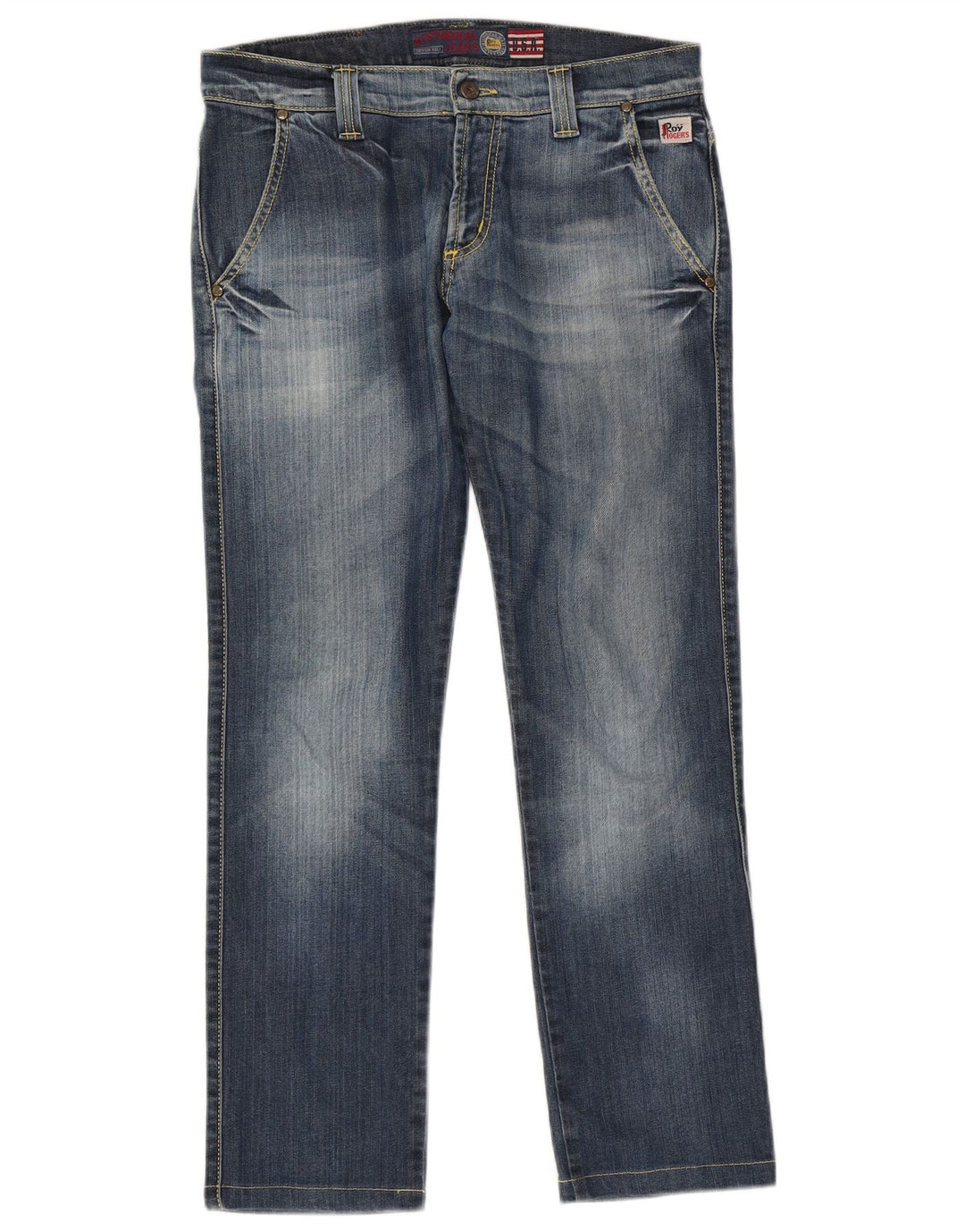 Roy Rogers Straight Jeans til mænd W32 L28 blå bomuld