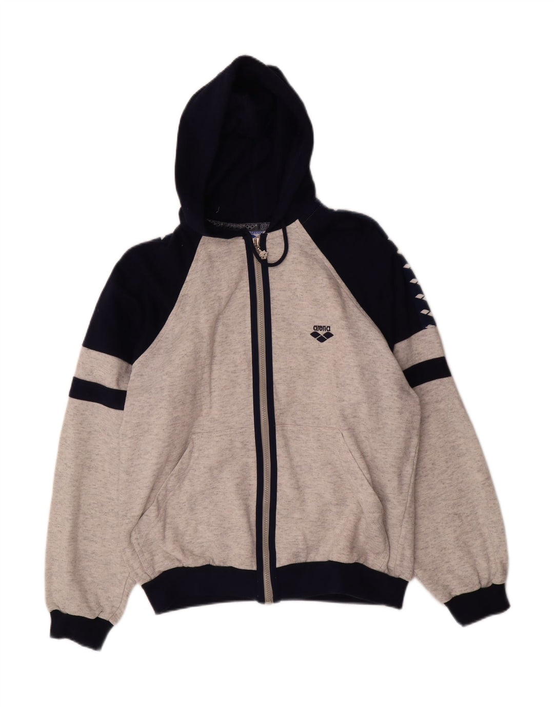 Arena Dame Hættetrøje Sweater UK 12 Medium Grey Colourblock
