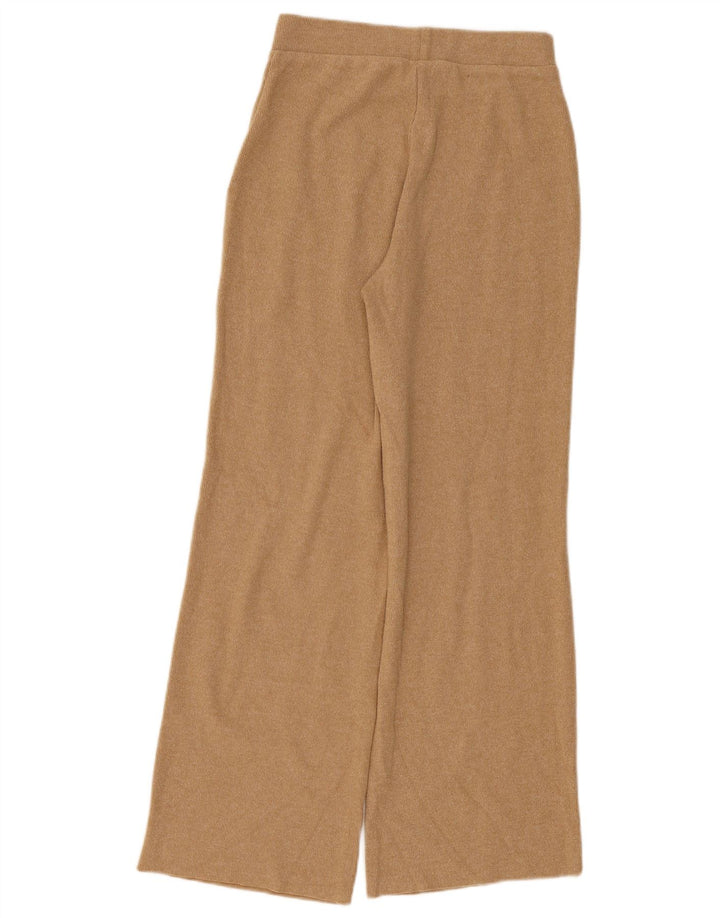 Zara Træningsdragtsbukser til kvinder UK 10 Small Beige Polyester