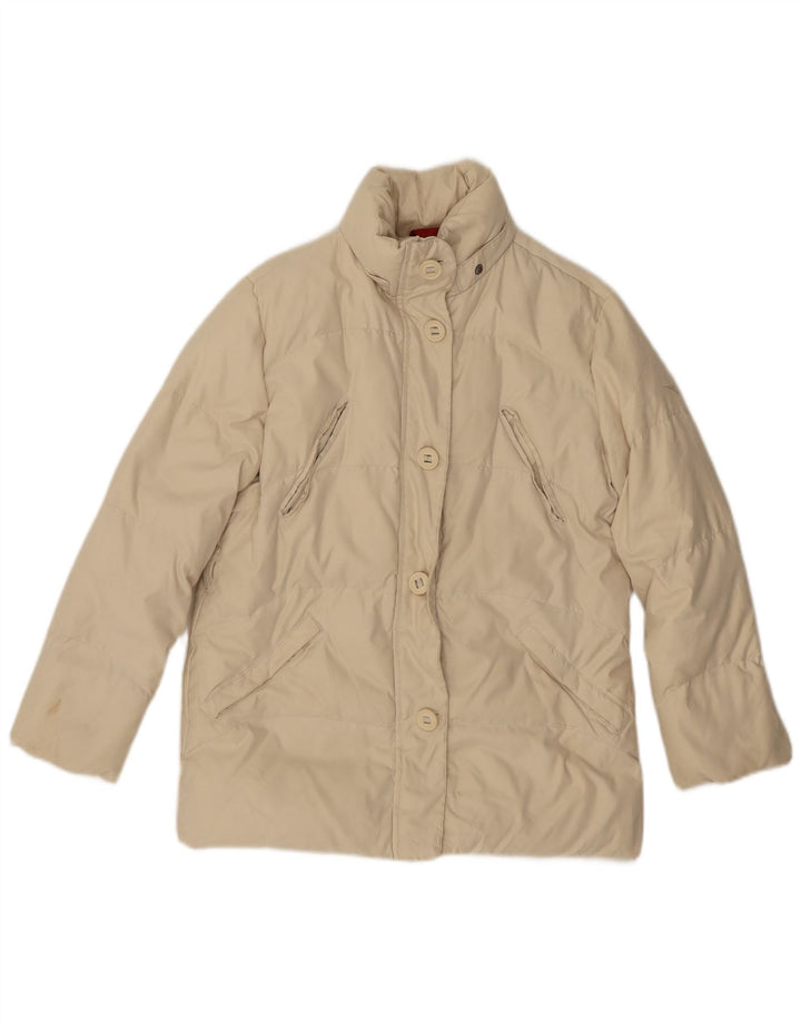 Diadora Piger Oversized Polstret Jakke 9-10 År Stor Beige Polyester
