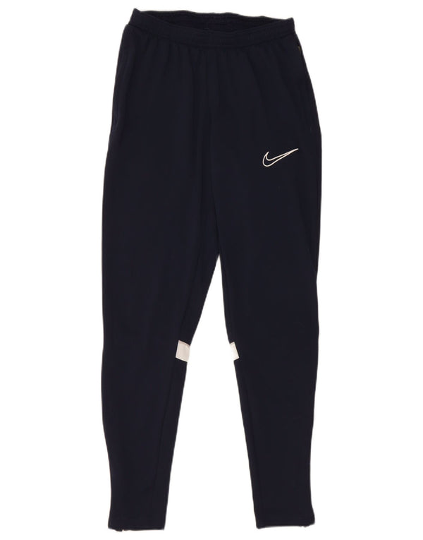 NIKE Drenge Dri Fit træningsdragt bukser 6-7 år XS Navy Blue Colourblock
