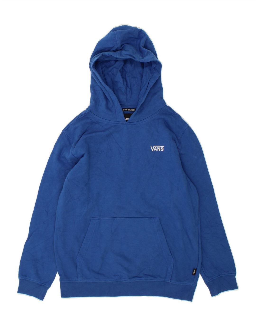 VANS Womens Hoodie Jumper UK 14 Large Blue Cotton Vintage Vans and Second-Hand Vans from Messina Hembry 