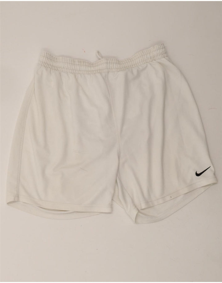 NIKE Mens Sport Shorts XL White Polyester Vintage Nike and Second-Hand Nike from Messina Hembry 