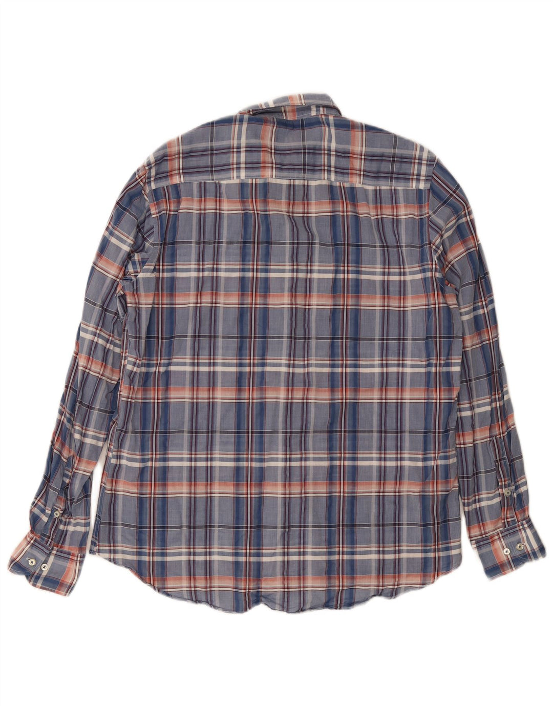 Massimo Dutti herre Slim Fit skjorte XL blå ternet