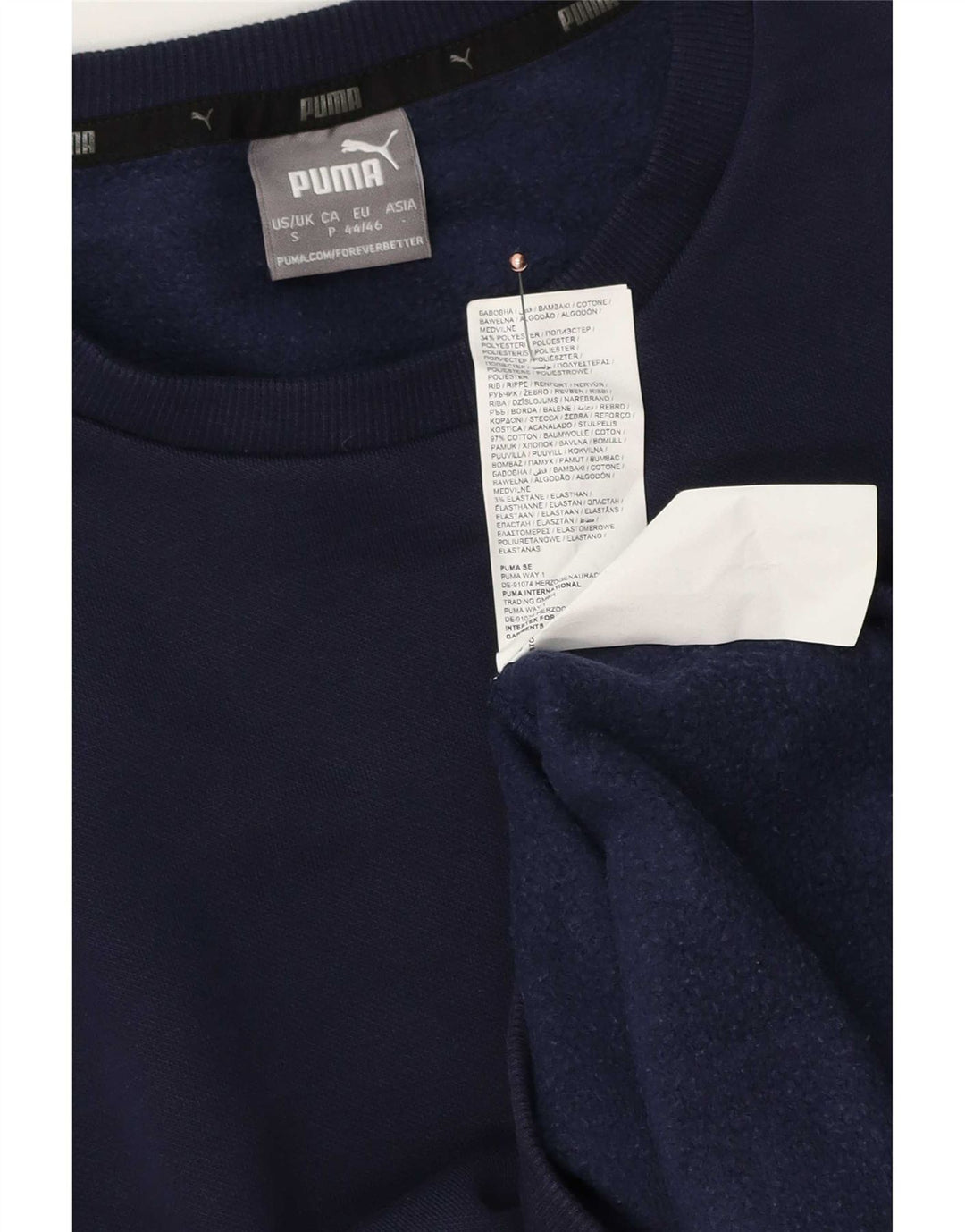Puma Sweatshirt til mænd, lille marineblå bomuld