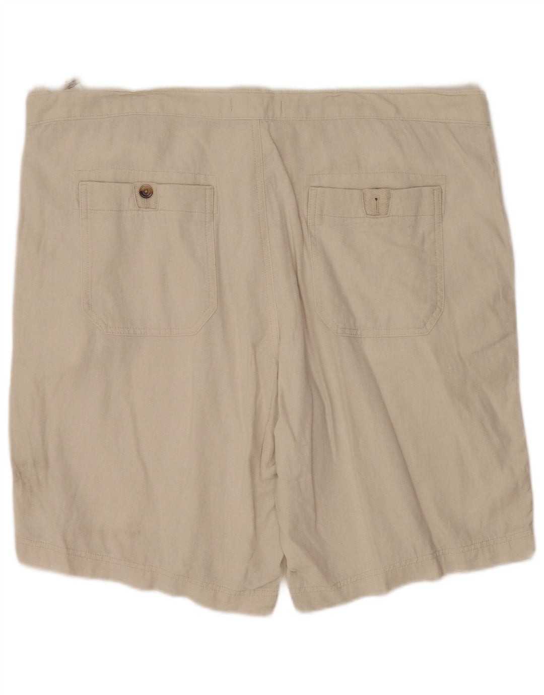 Marks & Spencer Herre Chino Shorts W42 2XL Beige Hør