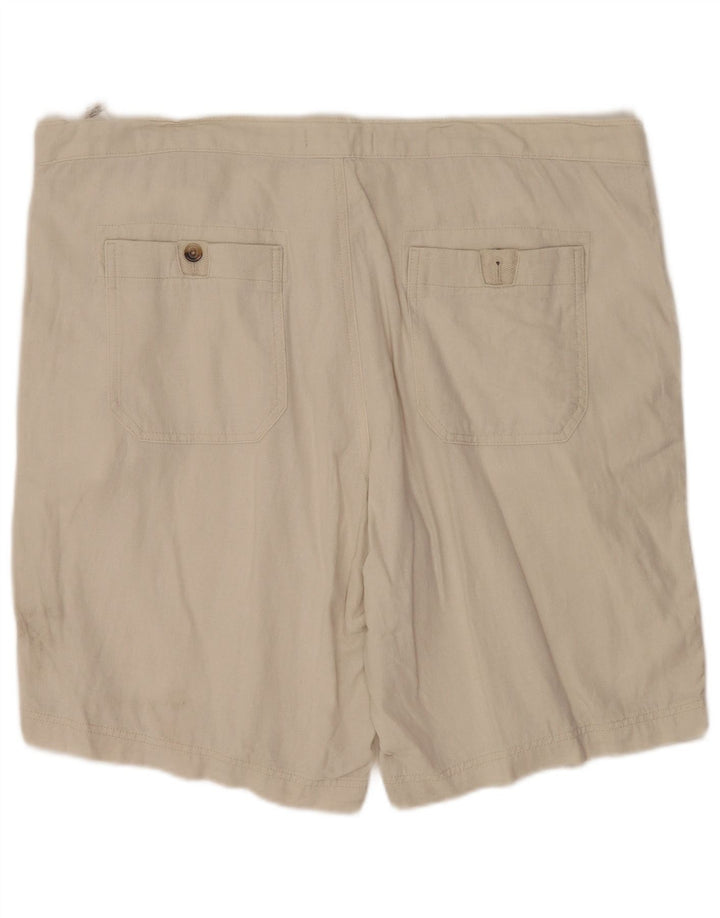 Marks & Spencer Herre Chino Shorts W42 2XL Beige Hør