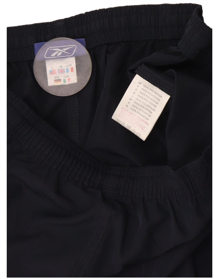 Reebok Sportshorts til kvinder UK 14 Large Navy Blue Polyester