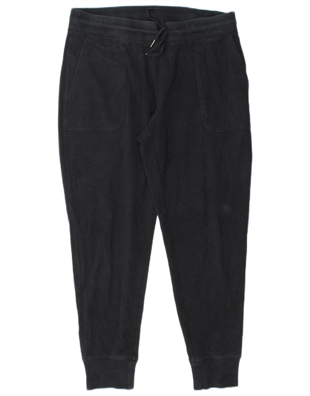 L.L.BEAN Dame træningsdragt Bukser Joggers UK 14 Medium Sort Bomuld