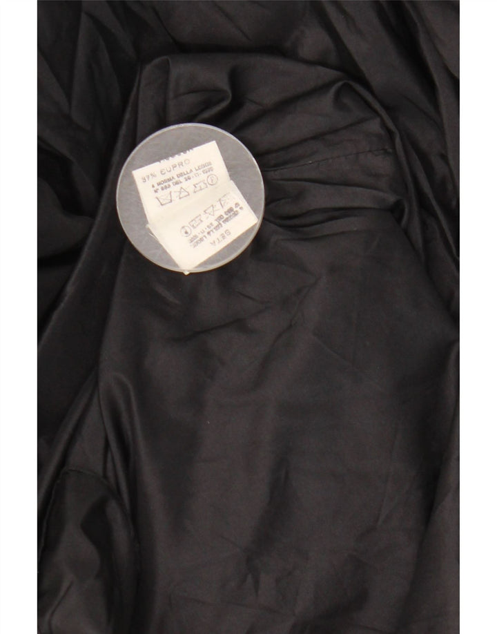 Pancaldi & B Dame Langærmet Asymmetrisk Kjole UK 12 Medium Sort
