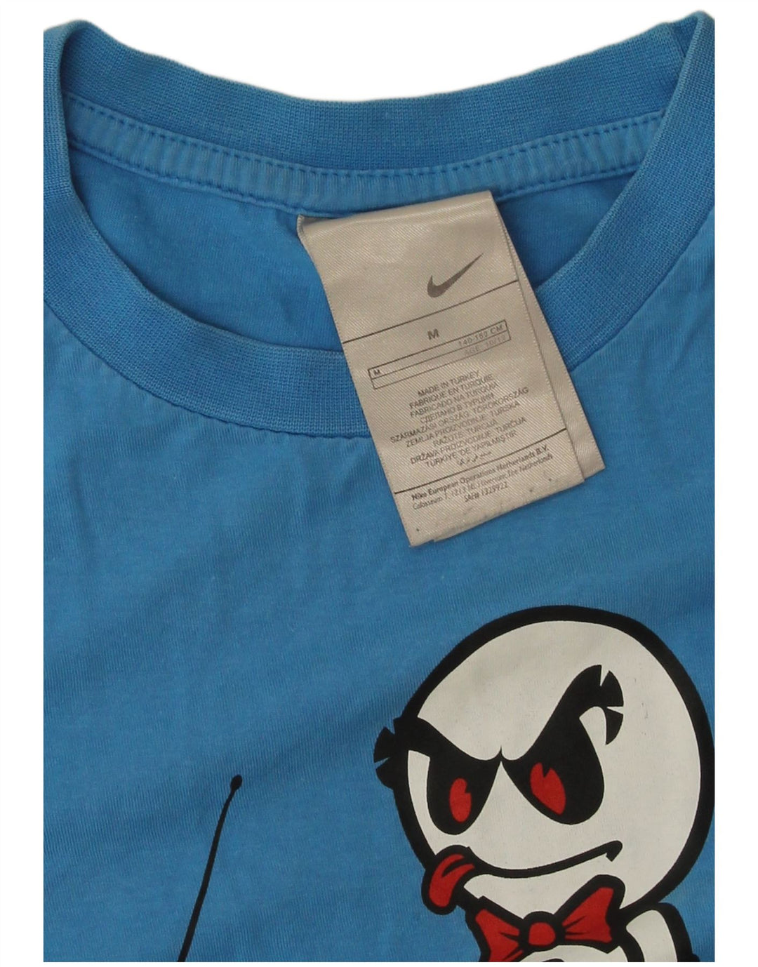 Nike drenge grafisk t-shirt top 10-11 år medium blå bomuld