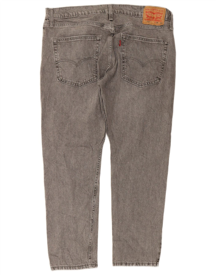 Levi's Herre 512 Slim Tapered Jeans W36 L29 Grå Bomuld