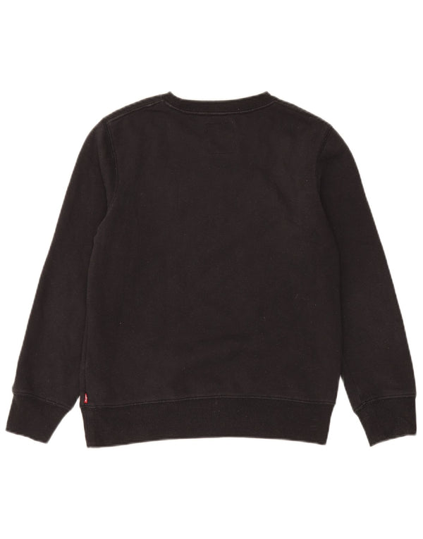 Levi's Boys Grafisk Sweatshirt Jumper 11-12 år Sort Bomuld