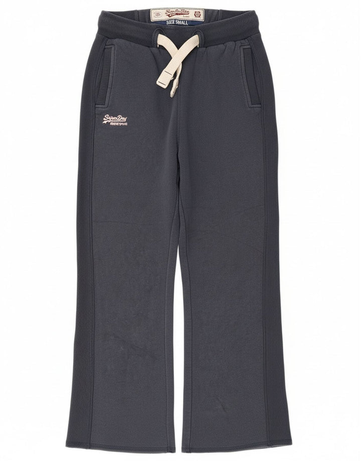 Superdry træningsdragtsbukser til kvinder UK 10 Små marineblå bomuld