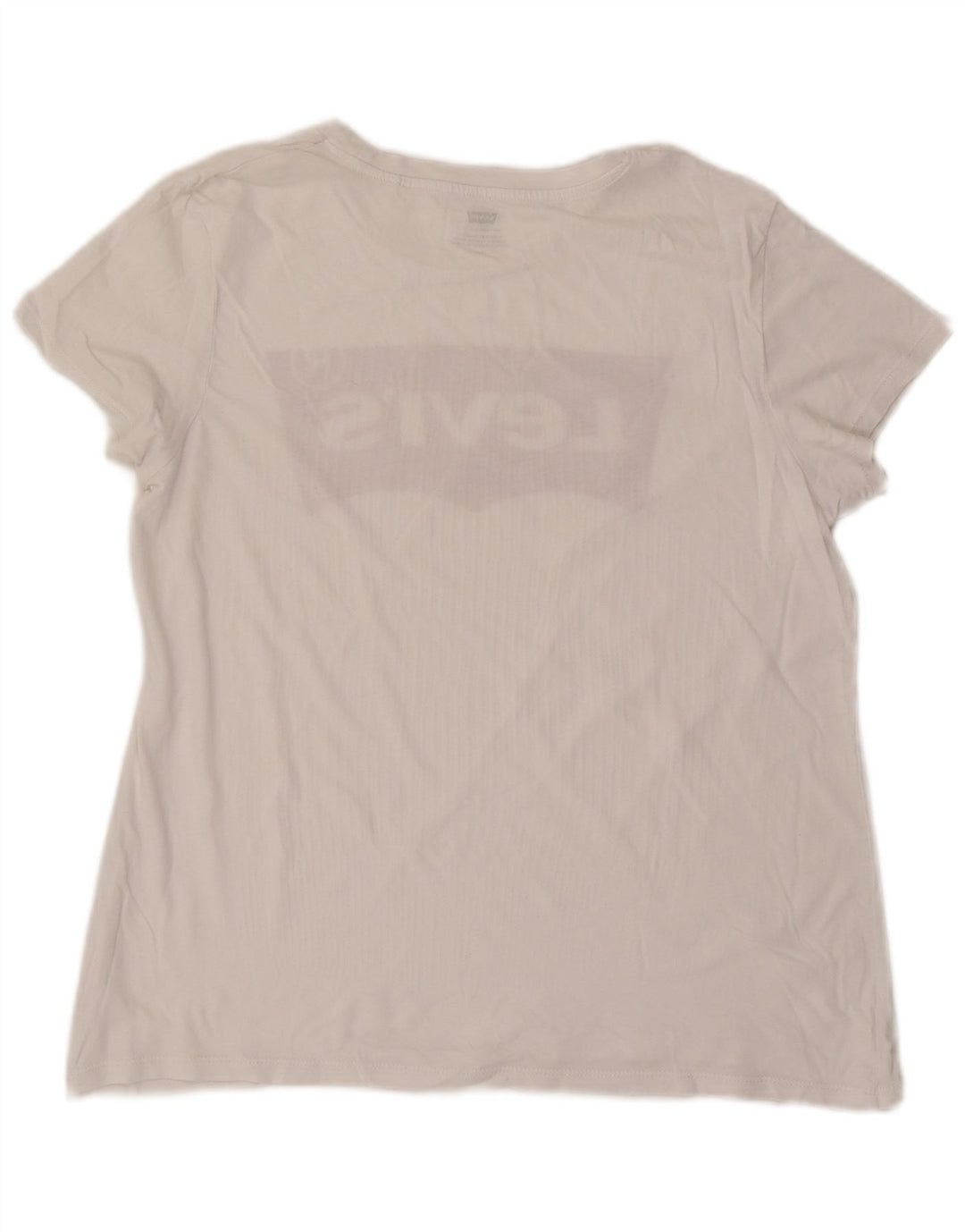 Levi's Dame Grafisk T-Shirt Top UK 16 Large White