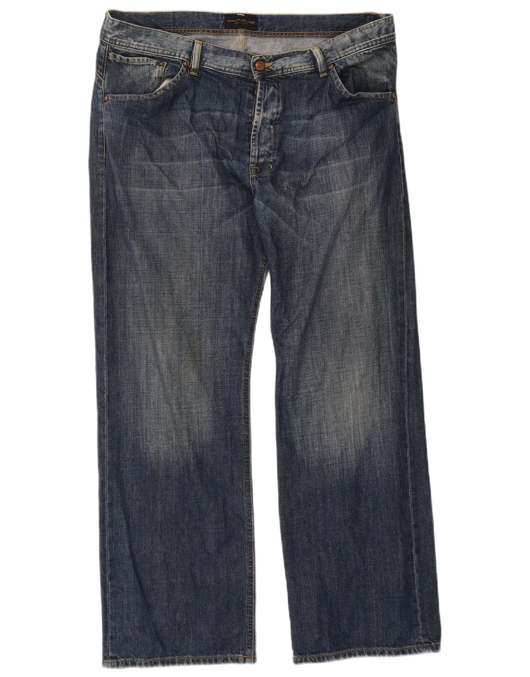 Gant Straight Jeans til mænd W38 L32 blå bomuld