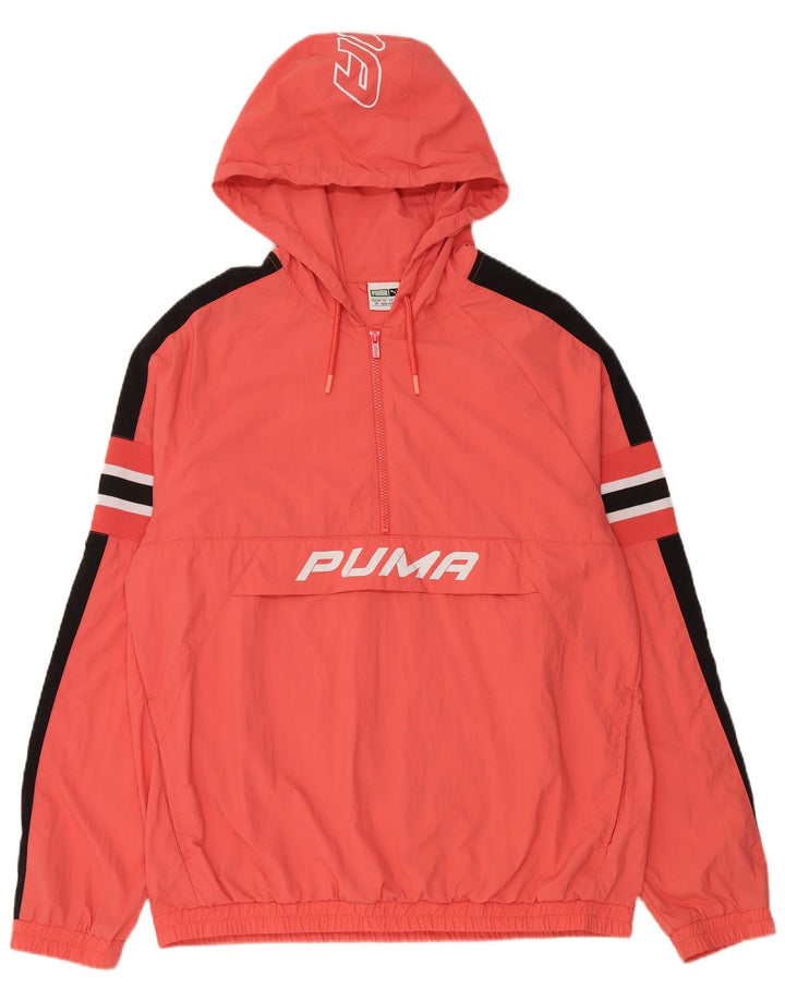 PUMA Oversized grafisk hættetrøjetrøje til kvinder UK 10 Small Pink Colourblock