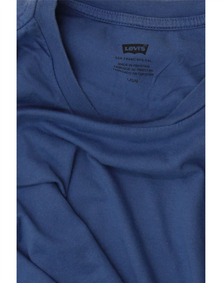 Levi's Herre T-Shirt Top Stor Blå