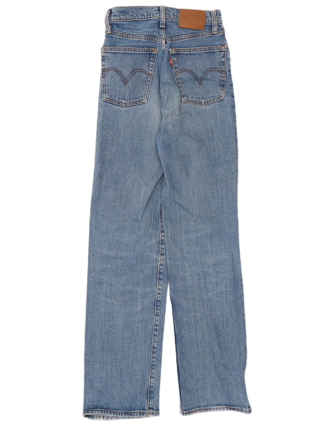 Levi's Dame Ribcage Straight Jeans W24 L29 Blå Bomuld