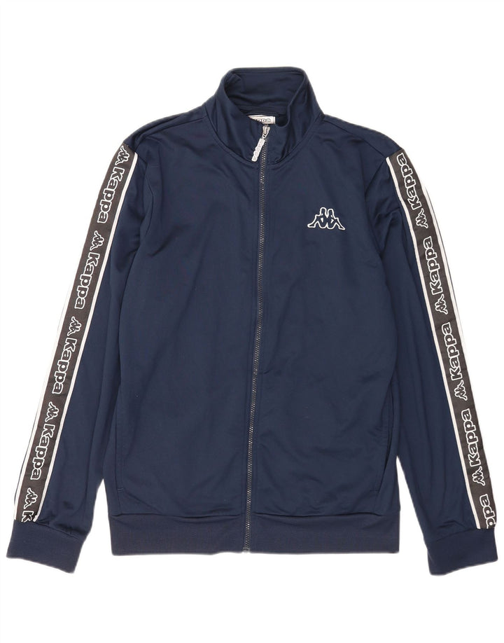 Kappa Herre grafisk træningsdragt Topjakke Medium Navy Blue Colourblock