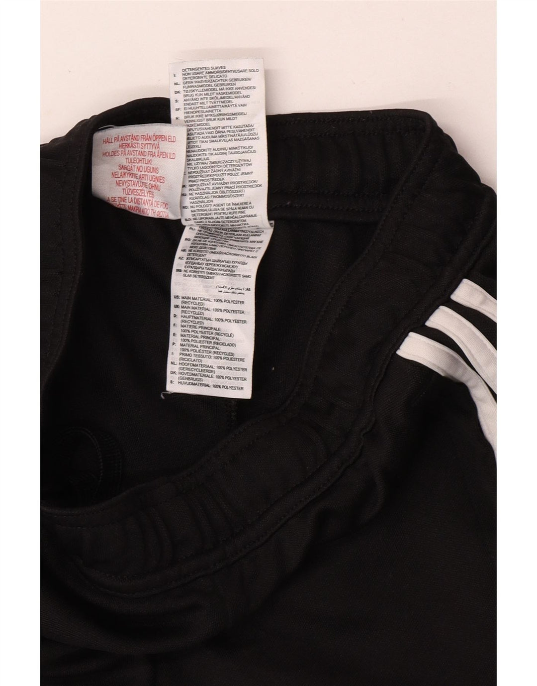 ADIDAS Aeroready træningsdragt bukser til drenge 9-10 år sort polyester