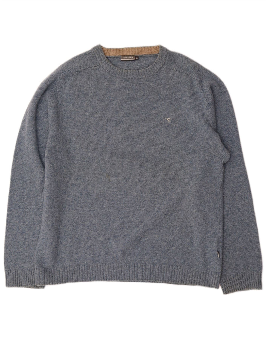 DIADORA Mens Crew Neck Jumper Sweater XL Blue Polyamide
