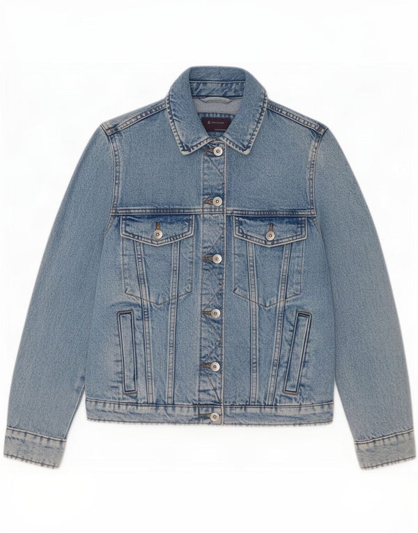 Marks & Spencer Dame denimjakke UK 8 Small Blue Cotton