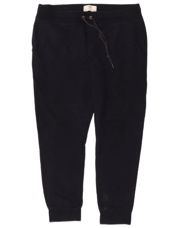 Marks & Spencer Herre Regular Fit træningsdragt Bukser Joggers Large Navy Blue