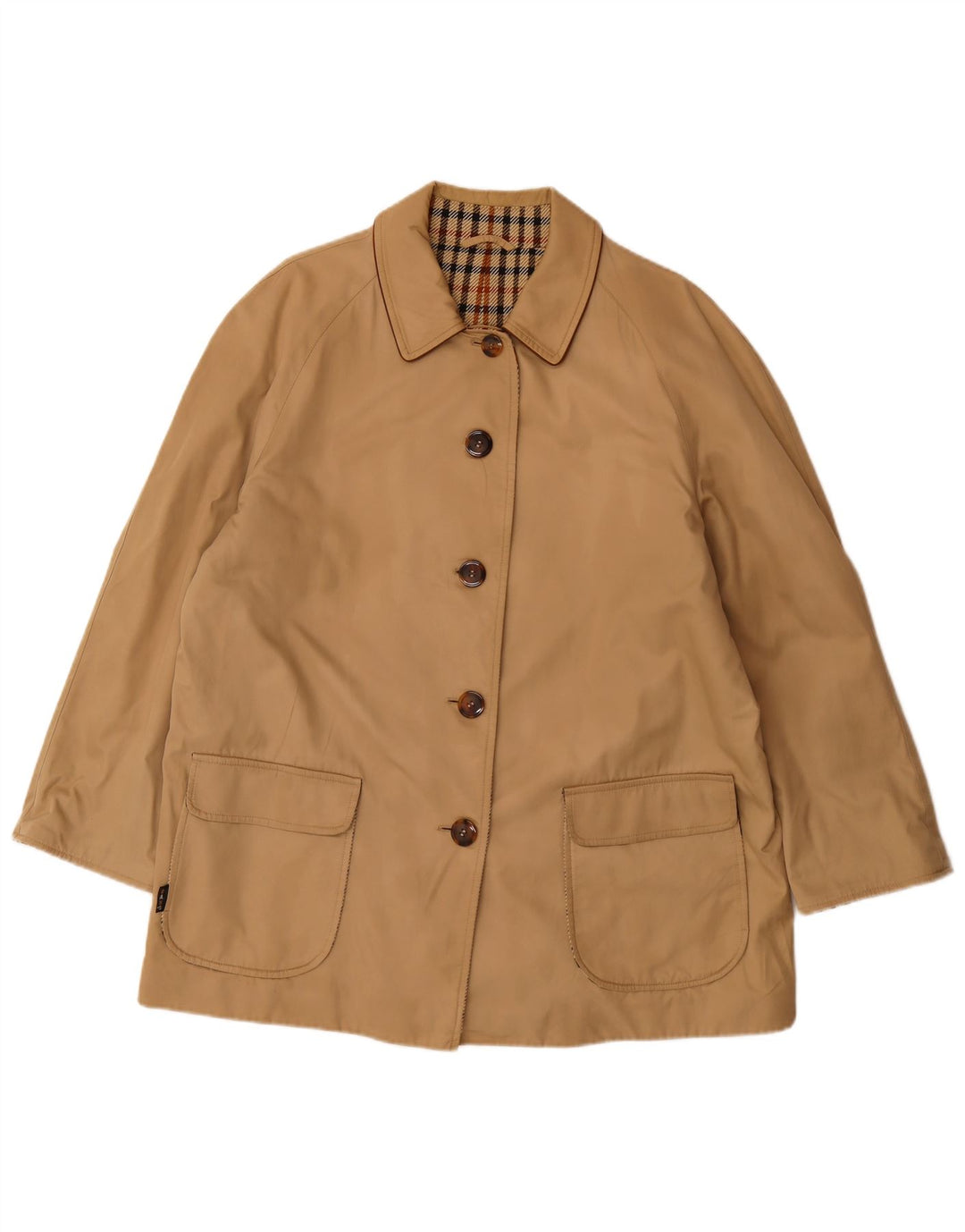 DAKS Dame Oversized Utility Jacket EU 42 Stor Beige Bomuld