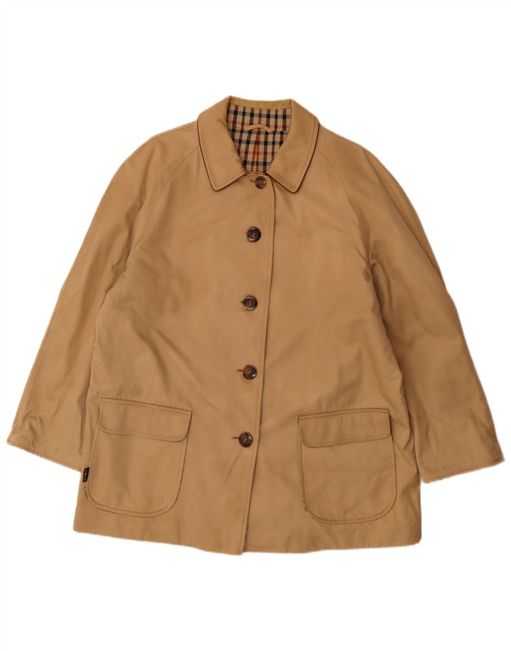 DAKS Dame Oversized Utility Jacket EU 42 Stor Beige Bomuld