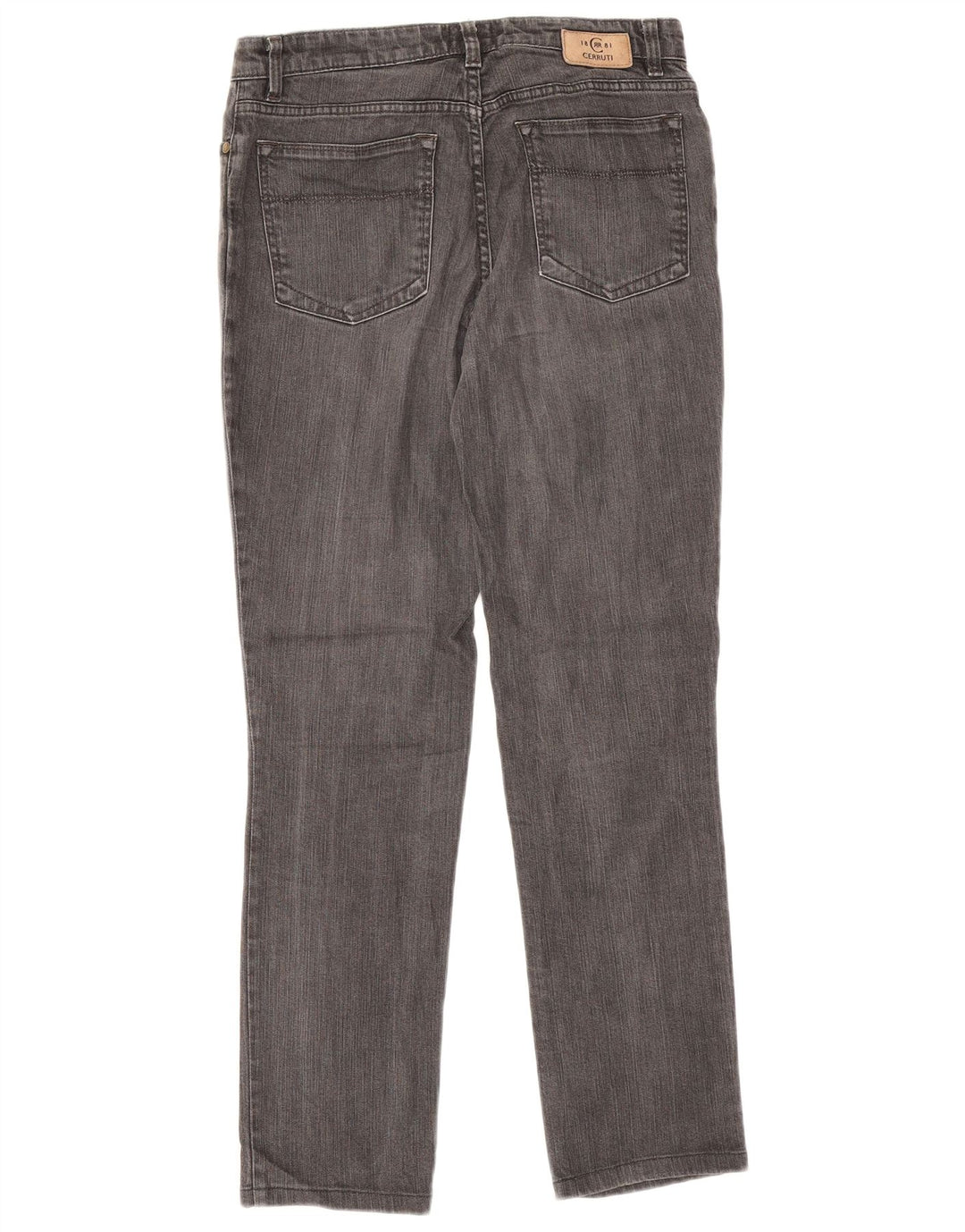Cerruti 1881 lige jeans til kvinder W30 L29 grå bomuld
