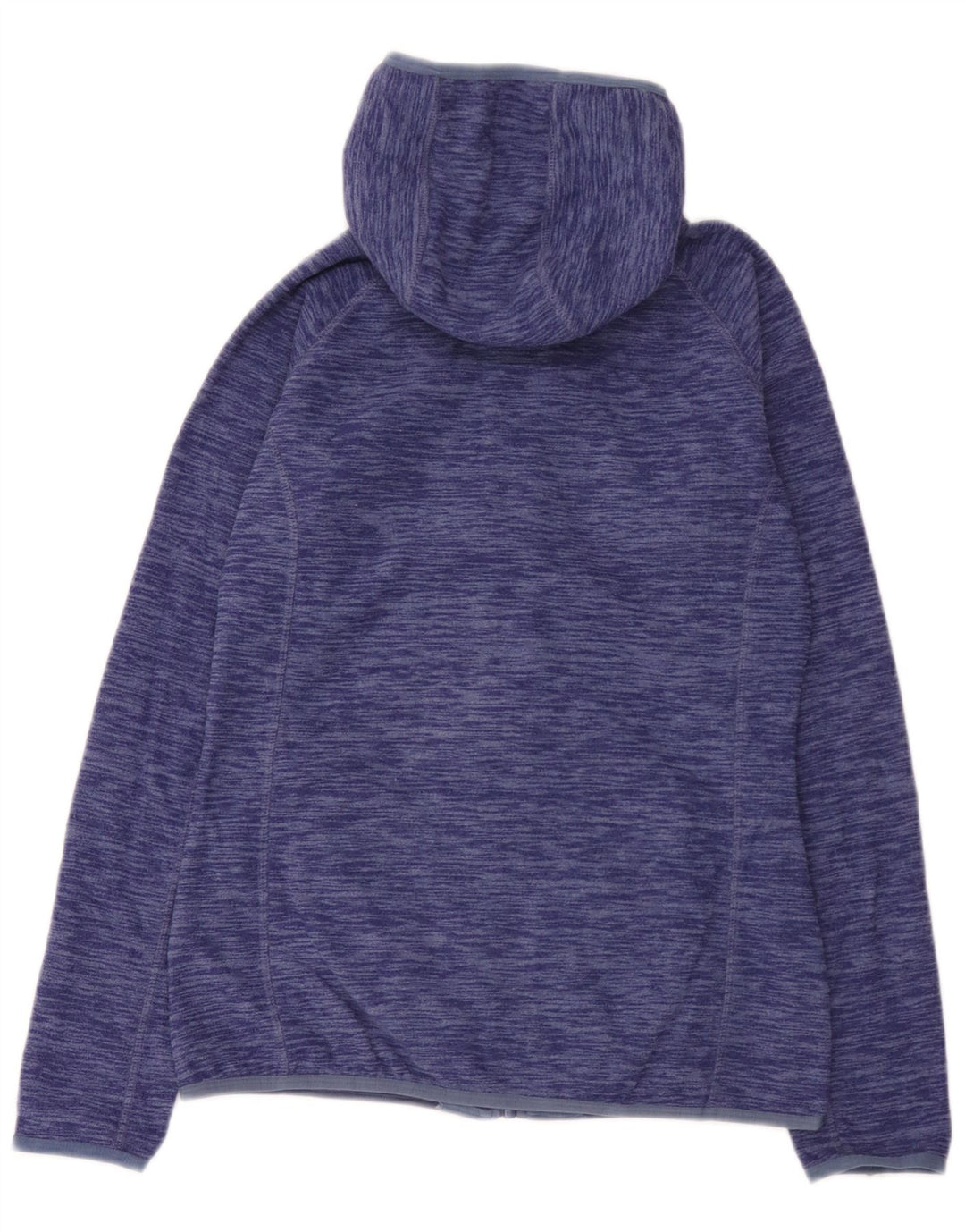 Mountain Warehouse Dame Hættejakke i Fleece UK 8 Small Blue Flecked