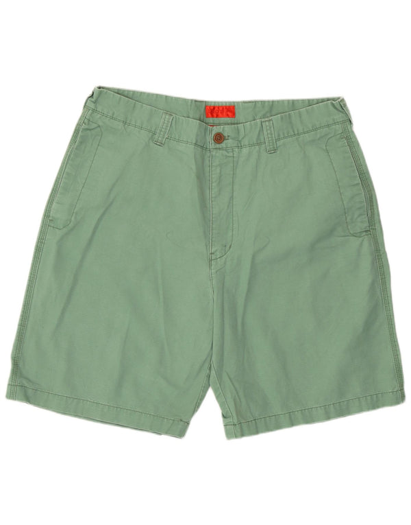 Izod Herre Chino Shorts W36 XL Grøn Bomuld