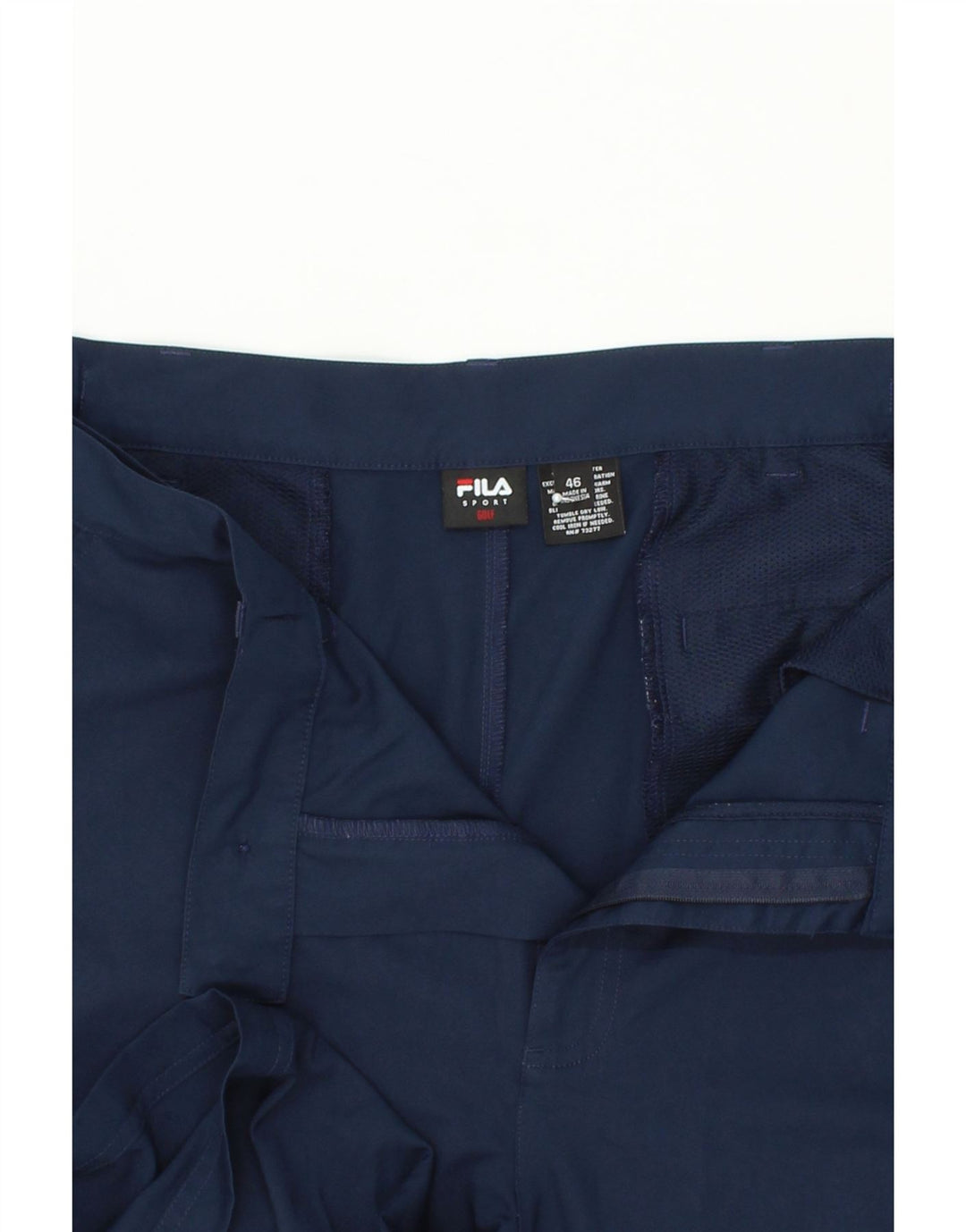 FILA Herre Golf Chino Shorts W46 3XL Navy Blue Polyester