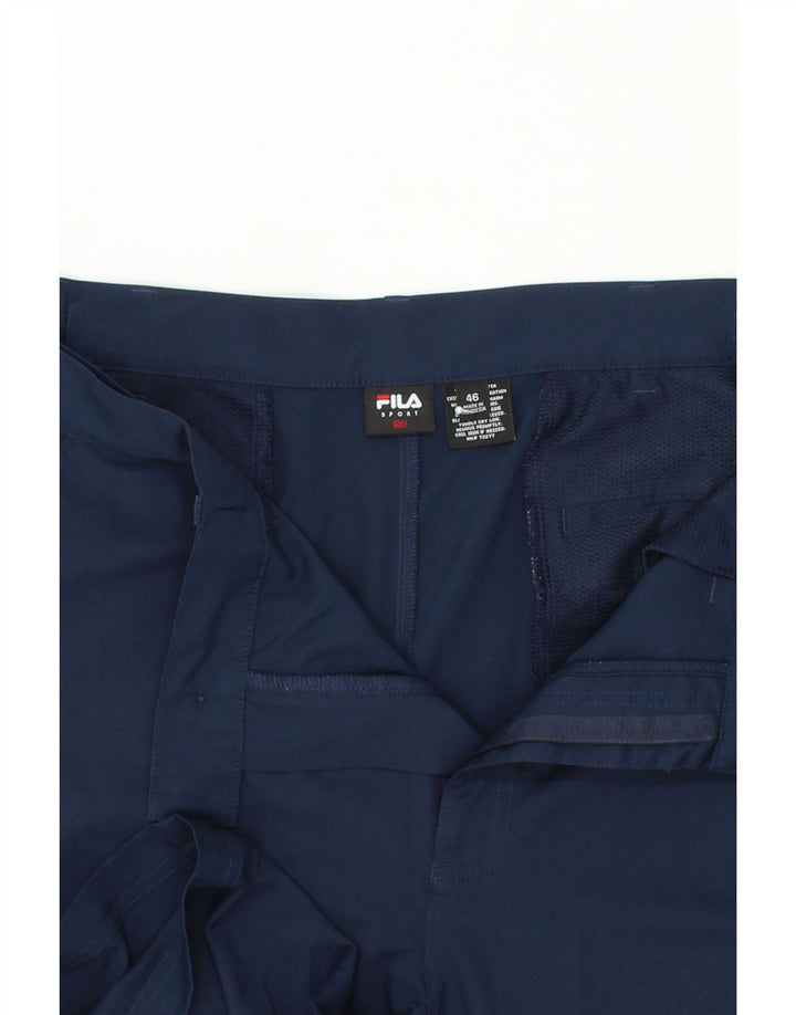 FILA Herre Golf Chino Shorts W46 3XL Navy Blue Polyester