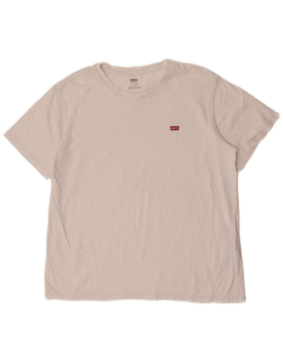 Levi's Herre T-Shirt Top Stor Hvid Bomuld