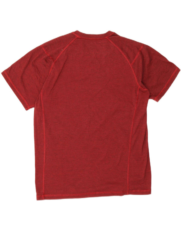 The North Face Herre T-Shirt Top Medium Rød Flecked Polyester