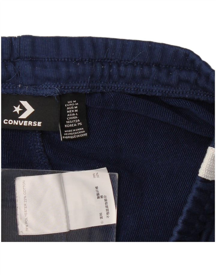 CONVERSE Træningsdragtsbukser til kvinder UK 12 Medium Navy Blue Colourblock