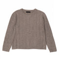 Marks & Spencer Dame Oversized Boat Neck Jumper Sweater UK 10 Small Grey