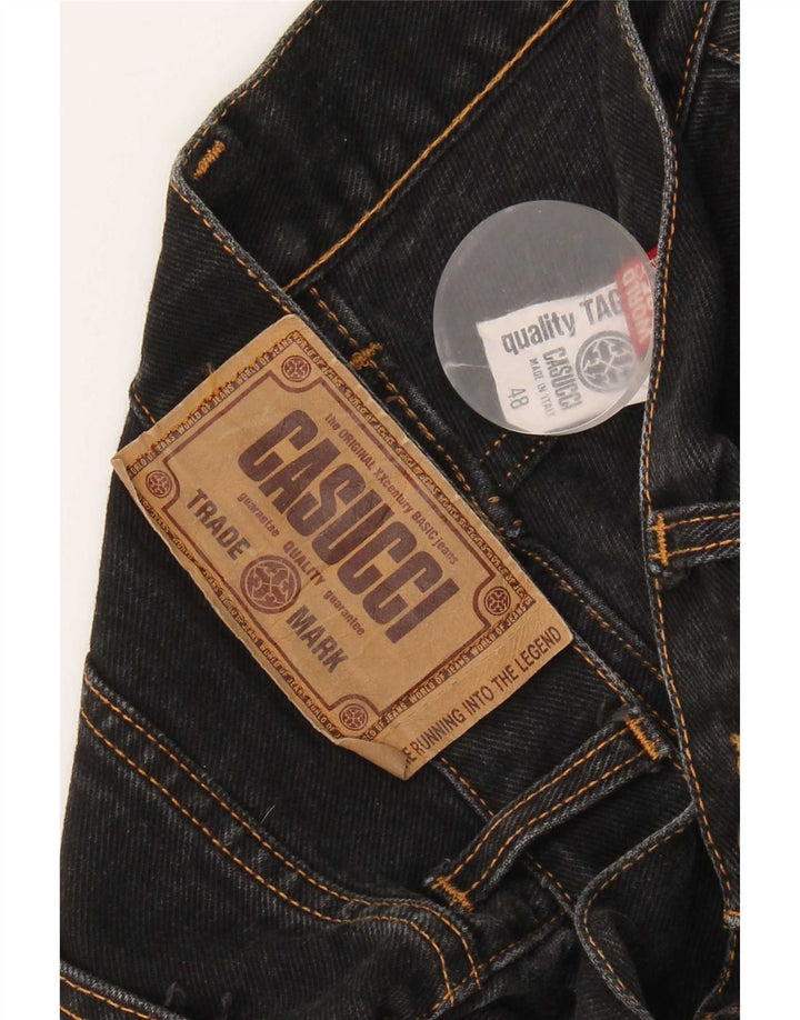 Casucci Herre Straight Jeans IT 48 Medium W30 L27 Sort Bomuld