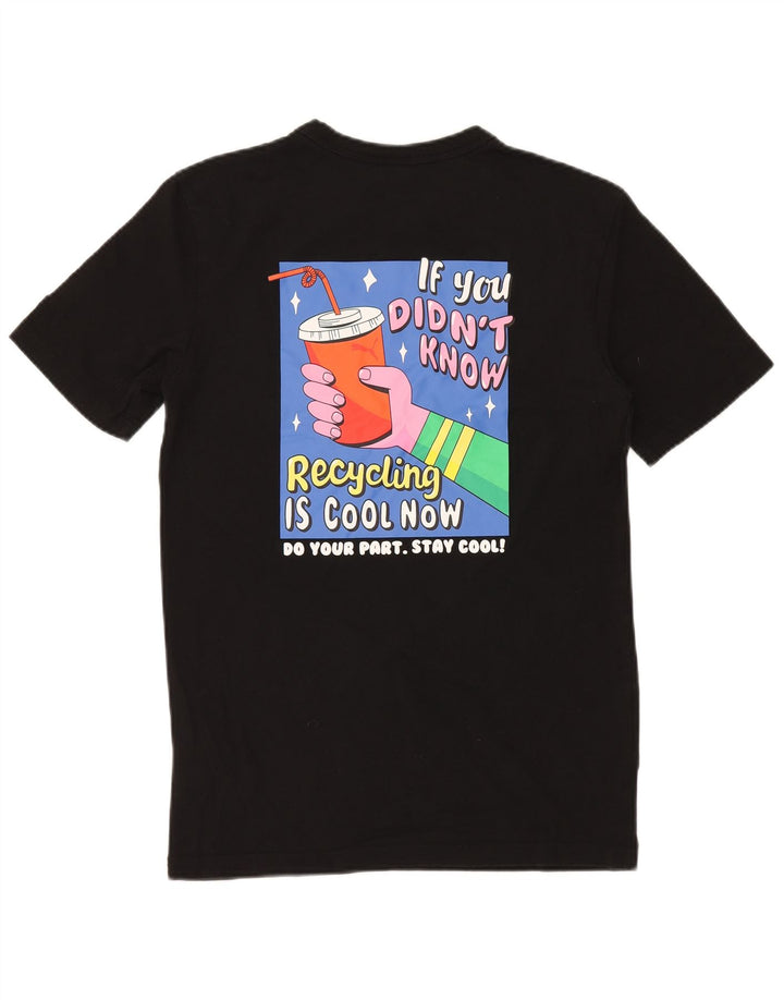 PUMA Grafisk T-shirt top til mænd XS Sort bomuld